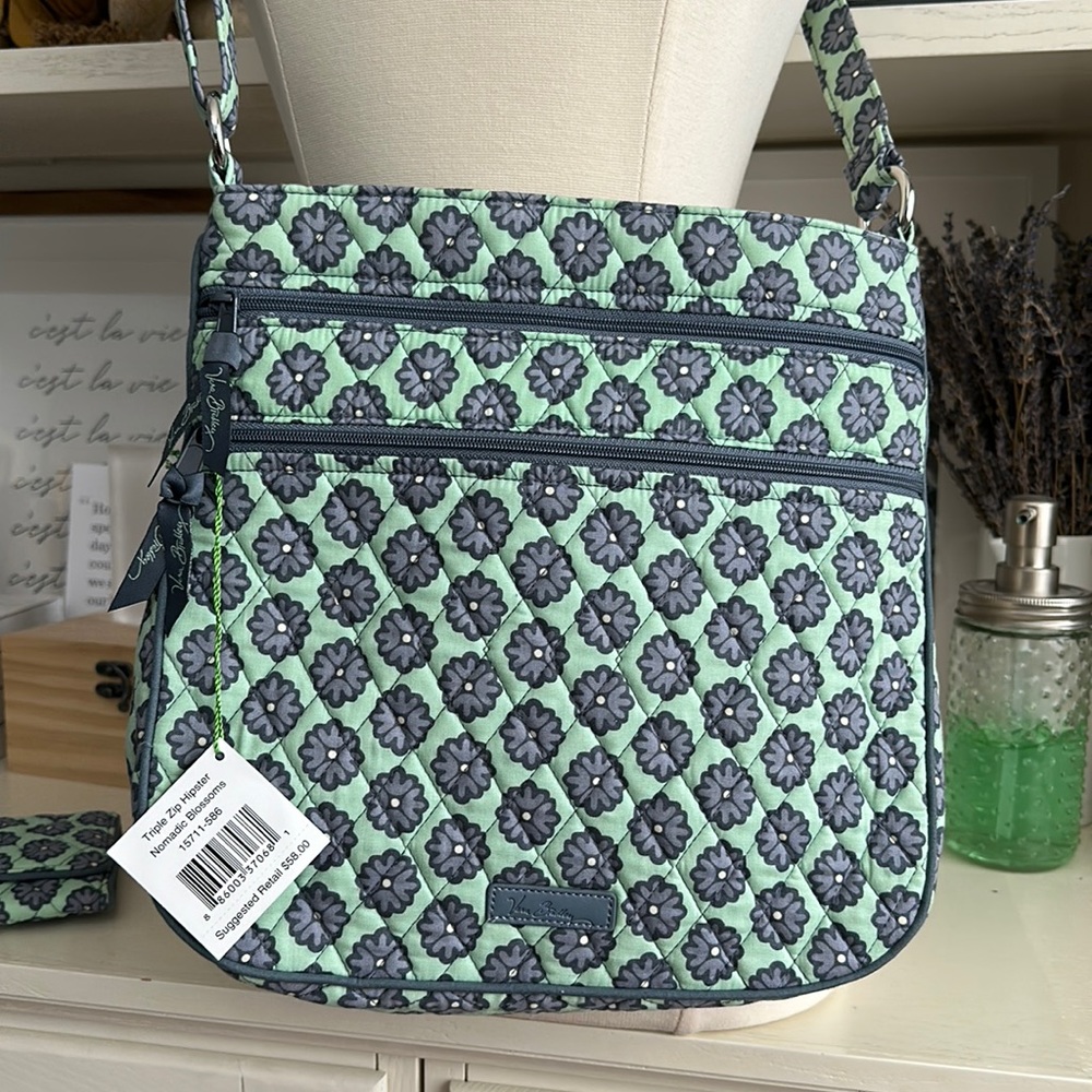 Vera Bradley Triple Hipster Crossbody and Wallet